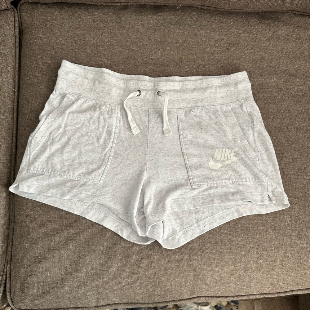 Nike Women's Light Gray Athletic Shorts